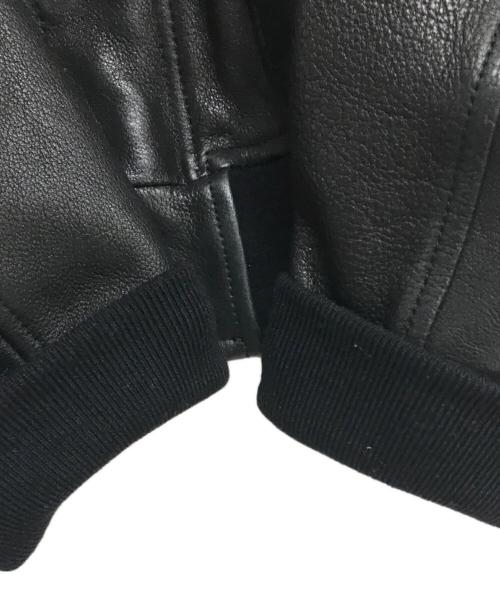 THIRD MAGAZINE（サードマガジン）THIRD MAGAZINE (サードマガジン) カウレザージャケット ブラック サイズ:9の古着・服飾アイテム