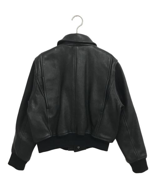 THIRD MAGAZINE（サードマガジン）THIRD MAGAZINE (サードマガジン) カウレザージャケット ブラック サイズ:9の古着・服飾アイテム