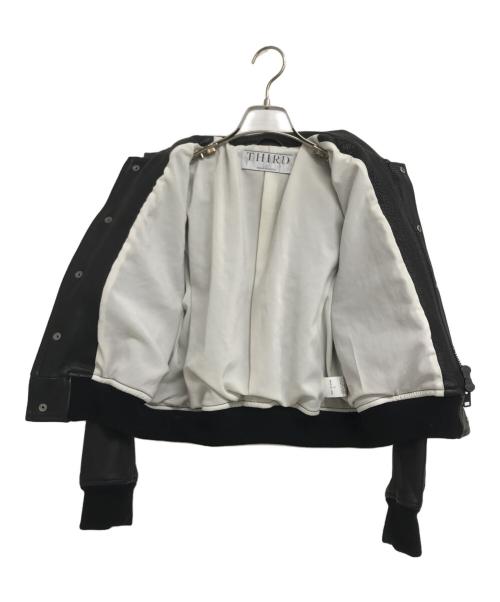 THIRD MAGAZINE（サードマガジン）THIRD MAGAZINE (サードマガジン) カウレザージャケット ブラック サイズ:9の古着・服飾アイテム