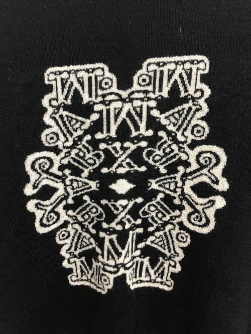 MaxMara（マックスマーラ）MaxMara (マックスマーラ) ジャガードウールクロップドセーター ブラック サイズ:不明の古着・服飾アイテム