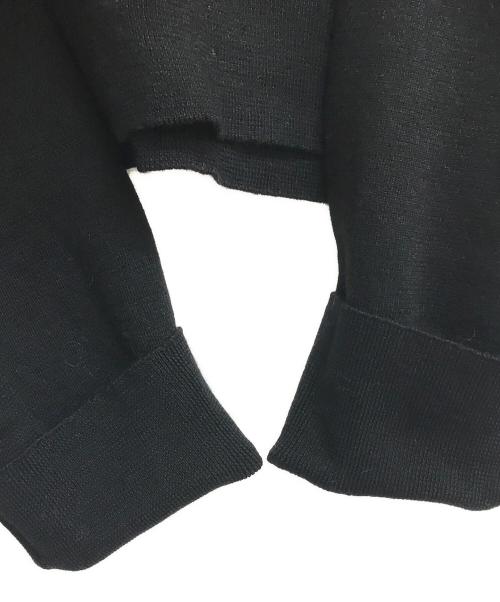 MaxMara（マックスマーラ）MaxMara (マックスマーラ) ジャガードウールクロップドセーター ブラック サイズ:不明の古着・服飾アイテム