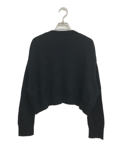 MaxMara（マックスマーラ）MaxMara (マックスマーラ) ジャガードウールクロップドセーター ブラック サイズ:不明の古着・服飾アイテム