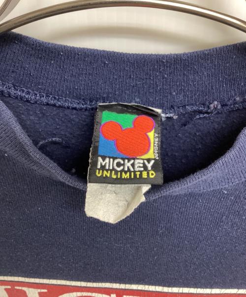 MICKEY UNLIMITED（ミッキー アンリミテッド）MICKEY UNLIMITED (ミッキー アンリミテッド) 90'sクルーネックスウェット ネイビー サイズ:不明の古着・服飾アイテム