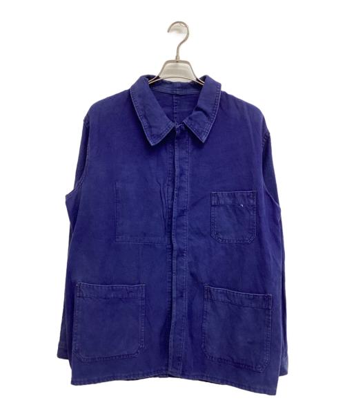 REINE BAUMWOLLE（REINE BAUMWOLLE）REINE BAUMWOLLE (REINE BAUMWOLLE) ユーロワークジャケット ネイビー サイズ:不明の古着・服飾アイテム