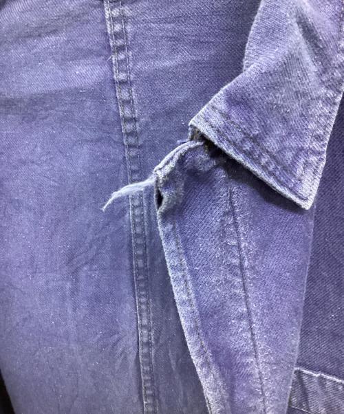 REINE BAUMWOLLE（REINE BAUMWOLLE）REINE BAUMWOLLE (REINE BAUMWOLLE) ユーロワークジャケット ネイビー サイズ:不明の古着・服飾アイテム