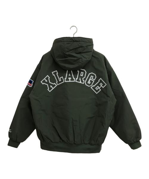 X-LARGE（エクストララージ）X-LARGE (エクストララージ) NYLON PUFFER JACKET オリーブ サイズ:XLの古着・服飾アイテム