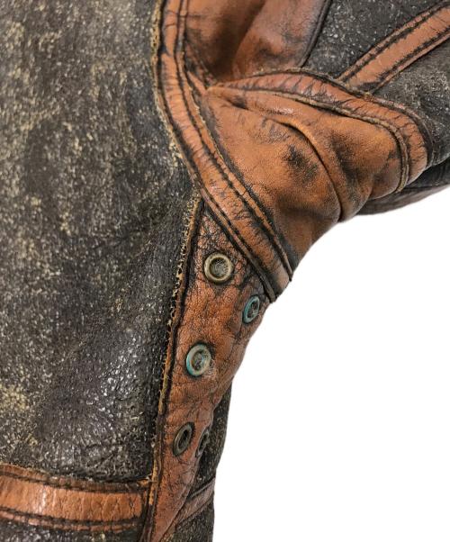 POLO RALPH LAUREN（ポロ・ラルフローレン）POLO RALPH LAUREN (ポロ・ラルフローレン) SHEARLING BOMBER JACKET ブラウン サイズ:Lの古着・服飾アイテム