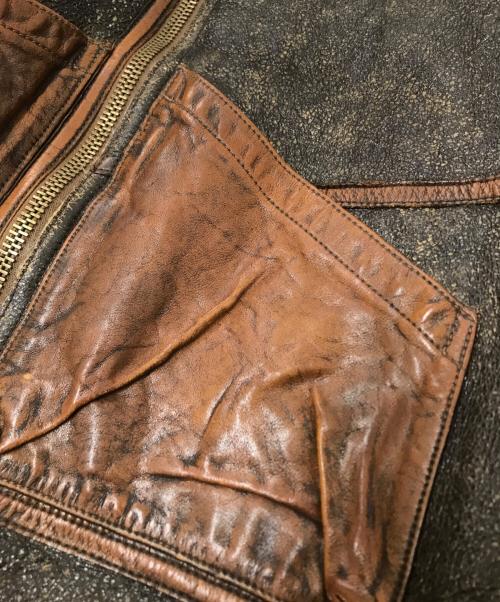 POLO RALPH LAUREN（ポロ・ラルフローレン）POLO RALPH LAUREN (ポロ・ラルフローレン) SHEARLING BOMBER JACKET ブラウン サイズ:Lの古着・服飾アイテム