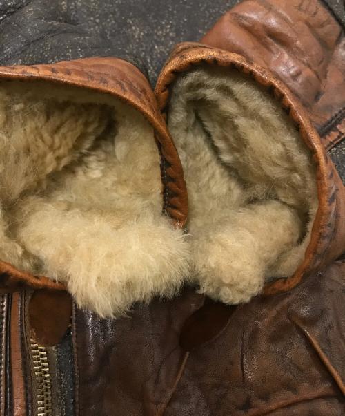 POLO RALPH LAUREN（ポロ・ラルフローレン）POLO RALPH LAUREN (ポロ・ラルフローレン) SHEARLING BOMBER JACKET ブラウン サイズ:Lの古着・服飾アイテム