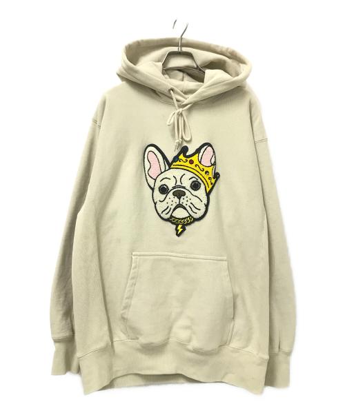 KSL SUPPLY（ケイエスエル サプライ）KSL SUPPLY (ケイエスエル サプライ) 刺繍パーカー ベージュ サイズ:XLの古着・服飾アイテム