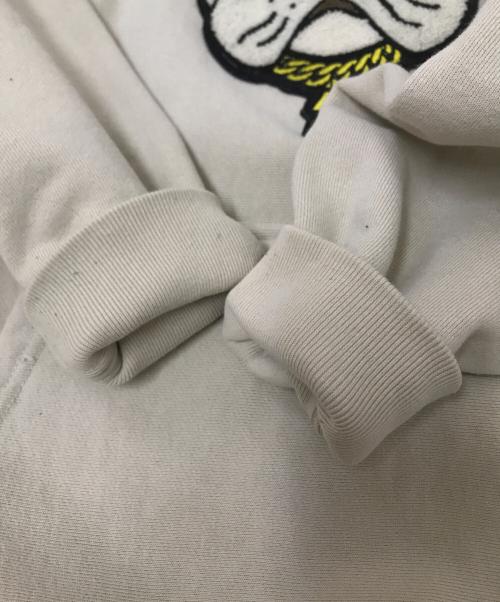 KSL SUPPLY（ケイエスエル サプライ）KSL SUPPLY (ケイエスエル サプライ) 刺繍パーカー ベージュ サイズ:XLの古着・服飾アイテム