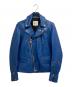 Lewis Leathers（ルイスレザース）の古着「サイクロンダブルライダースジャケット」｜ブルー