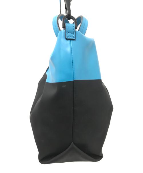 CAMPER（カンペール）CAMPER (カンペール) 2WAYトートバッグ ブラック×ブルー サイズ:下記参照の古着・服飾アイテム