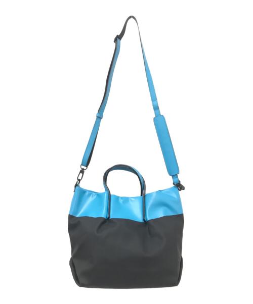 CAMPER（カンペール）CAMPER (カンペール) 2WAYトートバッグ ブラック×ブルー サイズ:下記参照の古着・服飾アイテム