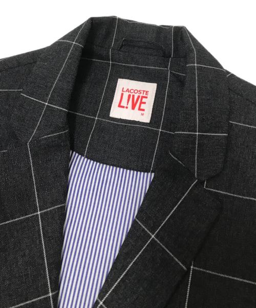 LACOSTE LIVE（ラコステライブ）LACOSTE LIVE (ラコステライブ) ジップスリットチェスターコート グレー サイズ:Mの古着・服飾アイテム