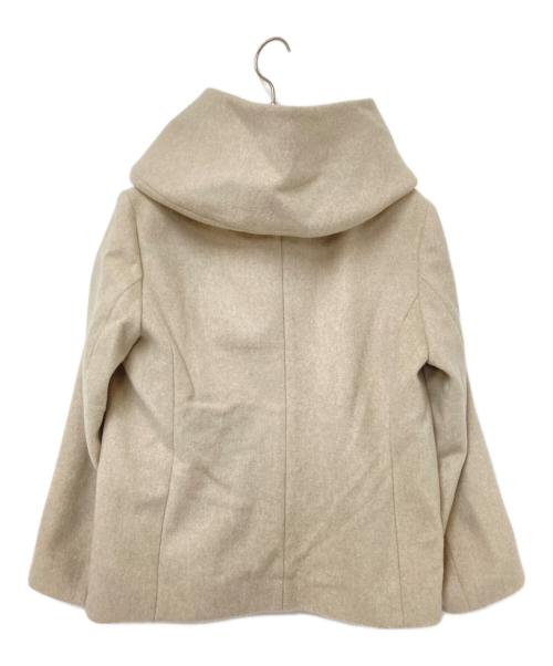 UNTITLED（アンタイトル）UNTITLED (アンタイトル) ビッグカラーショートウールコート ベージュ サイズ:2の古着・服飾アイテム
