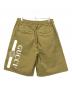 GUCCI (グッチ) PRINTED LOGO LEG SHORT オリーブ サイズ:50：23000円