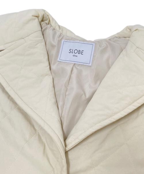 SLOBE IENA（スローブ イエナ）SLOBE IENA (スローブ イエナ) ナイロンタスランキルティングロングコート ホワイト サイズ:FREEの古着・服飾アイテム