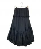 furfurファーファー）の古着「フレアスカート」｜ブラック
