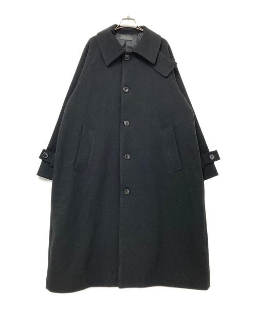 CLEL（クレイル）CLEL (クレイル) Tech Melton Loose Soutien Collar Coat ブラック サイズ:Sの古着・服飾アイテム