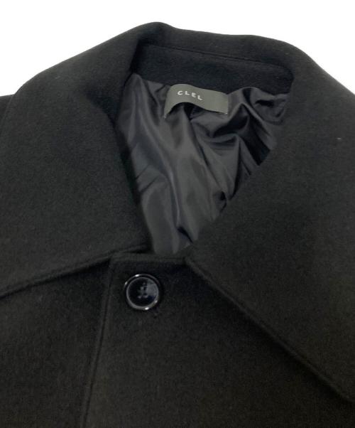 CLEL（クレイル）CLEL (クレイル) Tech Melton Loose Soutien Collar Coat ブラック サイズ:Sの古着・服飾アイテム