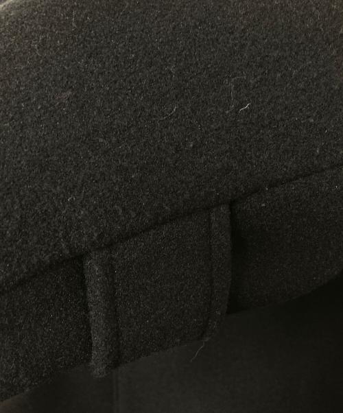 CLEL（クレイル）CLEL (クレイル) Tech Melton Loose Soutien Collar Coat ブラック サイズ:Sの古着・服飾アイテム