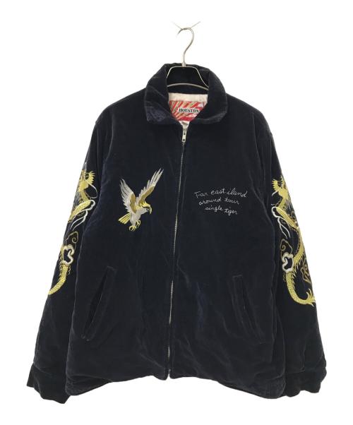 HOUSTON（ヒューストン）HOUSTON (ヒューストン) スーベニアジャケット ネイビー サイズ:Mの古着・服飾アイテム