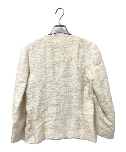 CHANEL（シャネル）CHANEL (シャネル) ノーカラージャケット アイボリー サイズ:36の古着・服飾アイテム