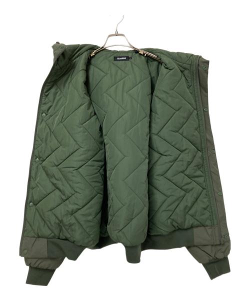 X-LARGE（エクストララージ）X-LARGE (エクストララージ) NYLON PUFFER JACKET グリーン サイズ:Lの古着・服飾アイテム