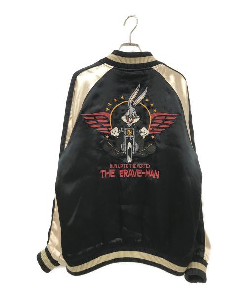 THE BRAVEMAN（ザ ブレイブマン）THE BRAVEMAN (ザ ブレイブマン) リバーシブルスカジャン レッド×ブラック サイズ:Mの古着・服飾アイテム