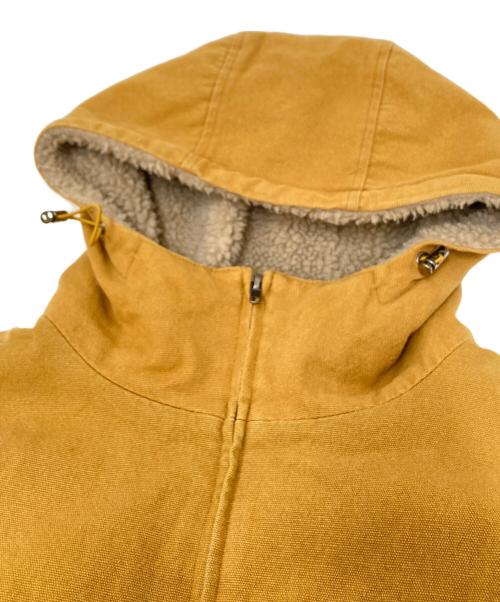 9090（9090）9090 (9090) King Logo Hooded Work Jacket ブラウン サイズ:Lの古着・服飾アイテム