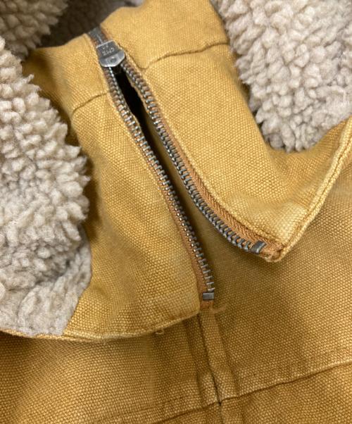 9090（9090）9090 (9090) King Logo Hooded Work Jacket ブラウン サイズ:Lの古着・服飾アイテム