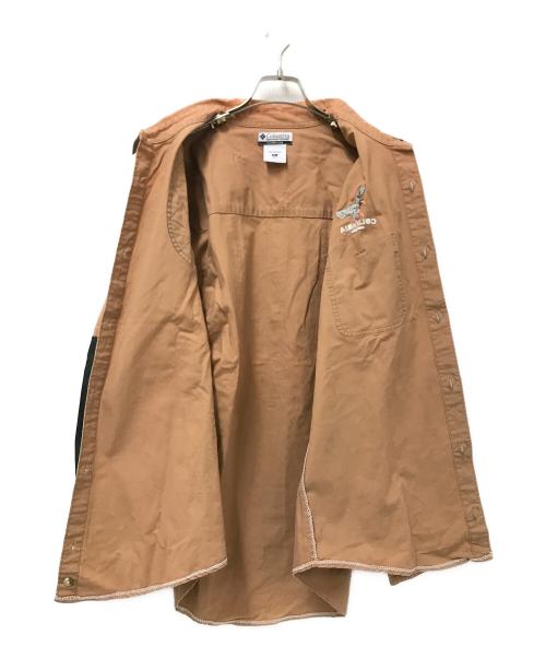 Columbia（コロンビア）Columbia (コロンビア) 切替ハンティングシャツ ブラウン サイズ:XLの古着・服飾アイテム