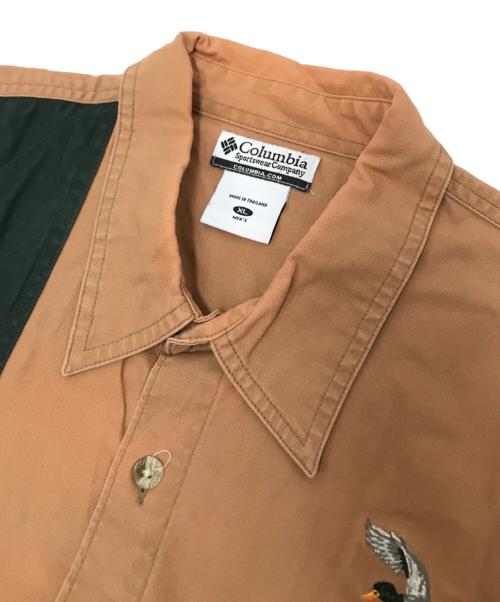 Columbia（コロンビア）Columbia (コロンビア) 切替ハンティングシャツ ブラウン サイズ:XLの古着・服飾アイテム
