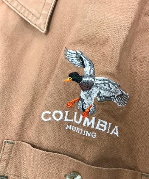 Columbia（コロンビア）Columbia (コロンビア) 切替ハンティングシャツ ブラウン サイズ:XLの古着・服飾アイテム