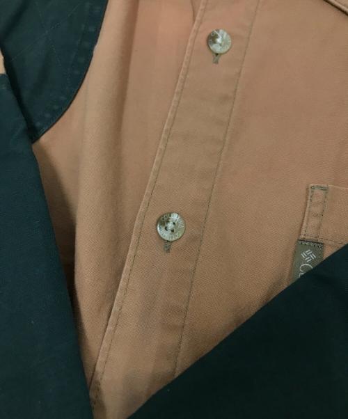 Columbia（コロンビア）Columbia (コロンビア) 切替ハンティングシャツ ブラウン サイズ:XLの古着・服飾アイテム