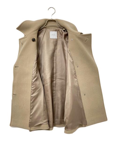 Spick and Span（スピック＆スパン）Spick and Span (スピックアンドスパン) W/Nyモッサステンカラーショートコート ベージュ サイズ:36の古着・服飾アイテム