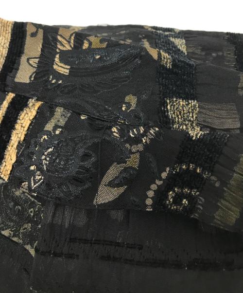 maggie Barnes（マギー・バーンズ）maggie Barnes (マギー・バーンズ) Mulch Weave pattern Design jacket ブラック サイズ:5Xの古着・服飾アイテム