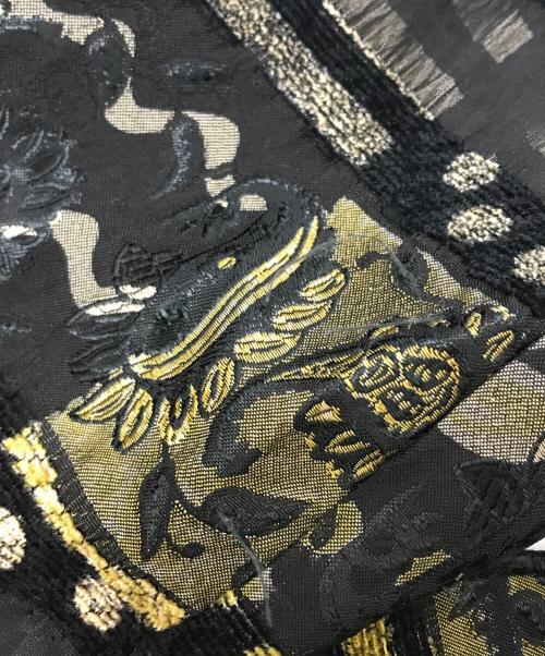 maggie Barnes（マギー・バーンズ）maggie Barnes (マギー・バーンズ) Mulch Weave pattern Design jacket ブラック サイズ:5Xの古着・服飾アイテム