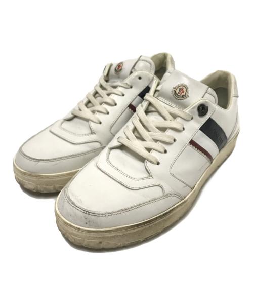 MONCLER（モンクレール）MONCLER (モンクレール) ローカットスニーカー ホワイト サイズ:41の古着・服飾アイテム