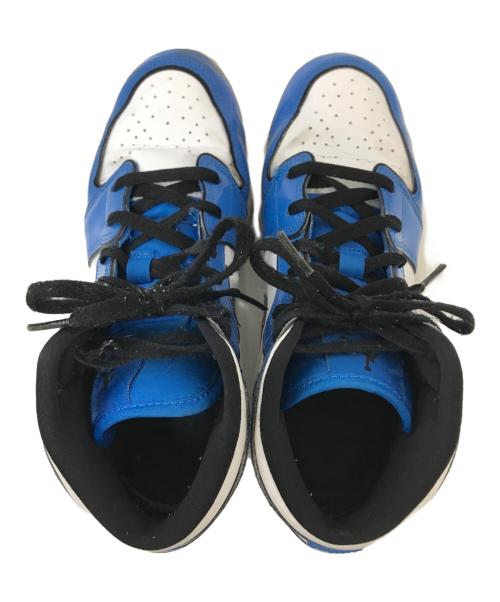 NIKE（ナイキ）NIKE (ナイキ) AIR JORDAN 1 MID SE ブルー×ホワイト サイズ:25.0cmの古着・服飾アイテム