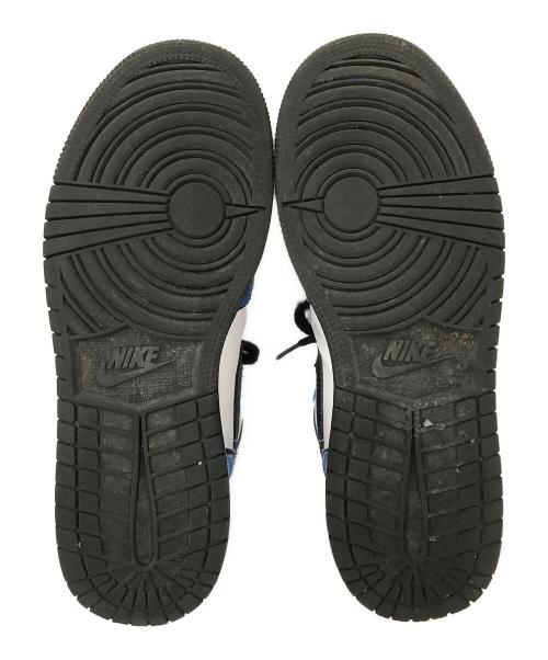 NIKE（ナイキ）NIKE (ナイキ) AIR JORDAN 1 MID SE ブルー×ホワイト サイズ:25.0cmの古着・服飾アイテム