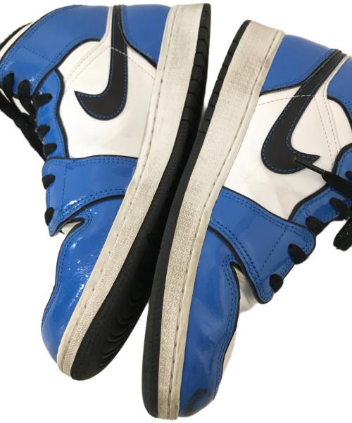 NIKE（ナイキ）NIKE (ナイキ) AIR JORDAN 1 MID SE ブルー×ホワイト サイズ:25.0cmの古着・服飾アイテム