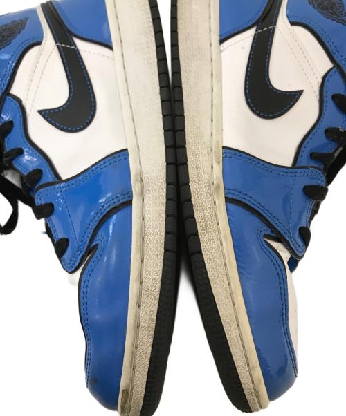 NIKE（ナイキ）NIKE (ナイキ) AIR JORDAN 1 MID SE ブルー×ホワイト サイズ:25.0cmの古着・服飾アイテム