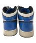 NIKE (ナイキ) AIR JORDAN 1 MID SE ブルー×ホワイト サイズ:25.0cm：4500円