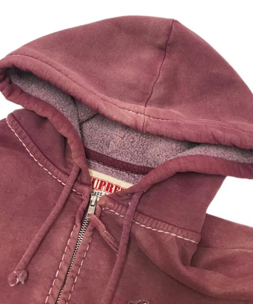 SUPREME（シュプリーム）SUPREME (シュプリーム) TRUE RELIGION (トゥルー レリジョン) Zip Up Hooded Sweatshirt レッド サイズ:XLの古着・服飾アイテム