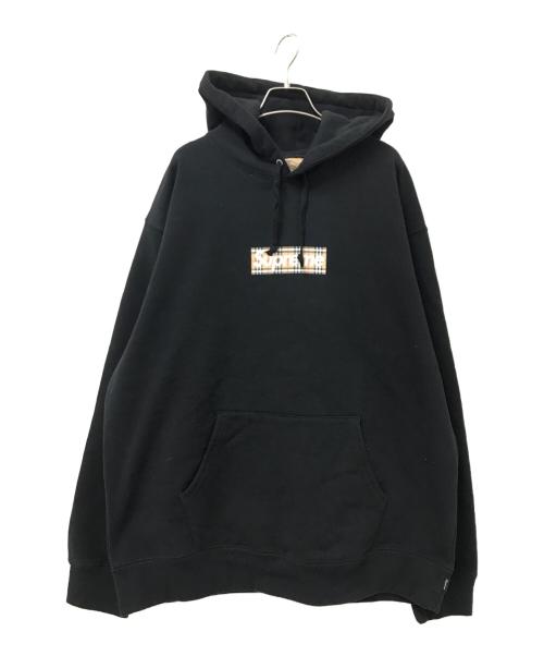 SUPREME（シュプリーム）SUPREME (シュプリーム) BURBERRY (バーバリー) Box Logo Hooded Sweatshirt ブラック サイズ:XL 未使用品の古着・服飾アイテム