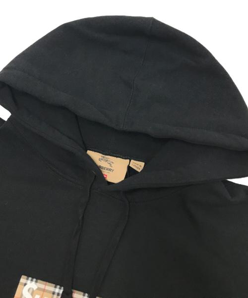 SUPREME（シュプリーム）SUPREME (シュプリーム) BURBERRY (バーバリー) Box Logo Hooded Sweatshirt ブラック サイズ:XL 未使用品の古着・服飾アイテム