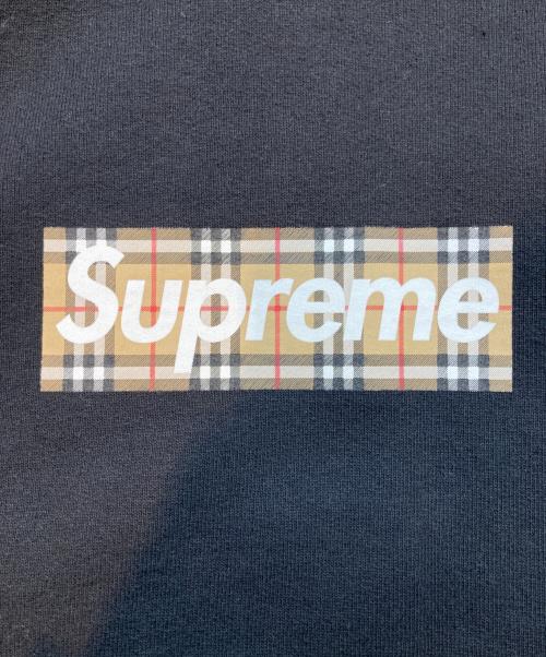 SUPREME（シュプリーム）SUPREME (シュプリーム) BURBERRY (バーバリー) Box Logo Hooded Sweatshirt ブラック サイズ:XL 未使用品の古着・服飾アイテム