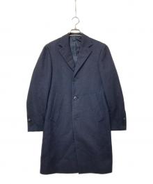 Cantarelli（カンタレリ）の古着「ウールカシミヤ混コート」｜ネイビー